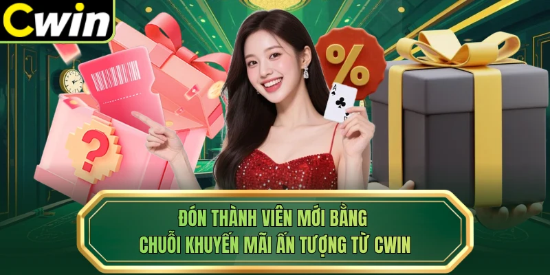 Đón thành viên mới bằng chuỗi khuyến mãi ấn tượng từ Cwin 